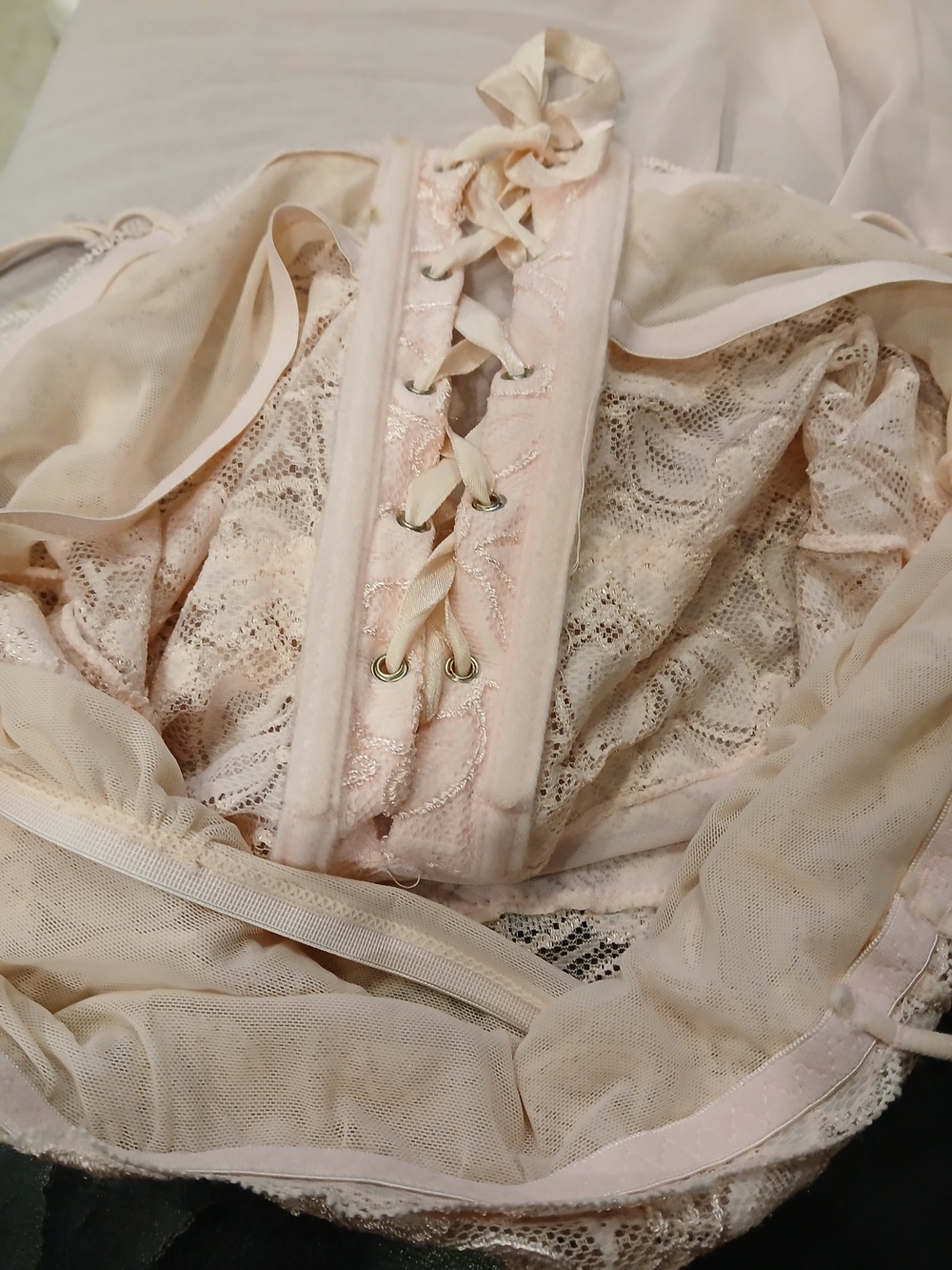 Source Unknown Pale Pink Lace Chemise Nightgown - Picture 9 of 10